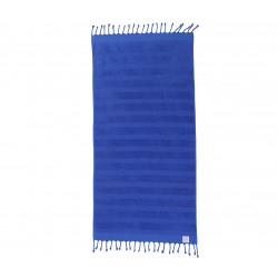 Nef-Nef Expression Πετσέτα Θαλάσσης Παρεό με Κρόσσια σε Μπλε χρώμα 160x80cm