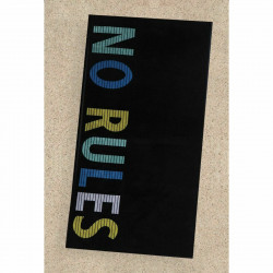 Nef-Nef No Rules Πετσέτα Θαλάσσης σε Μαύρο χρώμα 160x80cm