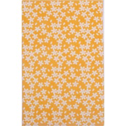 Nef-Nef Blossom Ποτηρόπανο από 100% Βαμβάκι Yellow 40x60cm